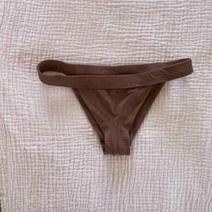 Frankie’s Bikinis Cole Ribbed Cheeky Bikini Bottom